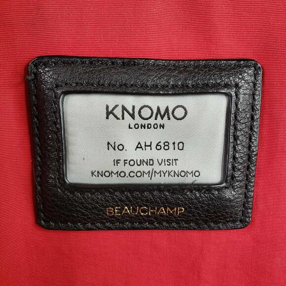 Knomo London Black & Gold Mayfair Beauchamp Backpack - Picture 13 of 14